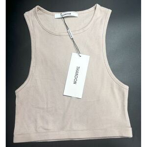 Thakoon NWT Dust Pink‎ Rib Crop Tank Top in Size Medium
